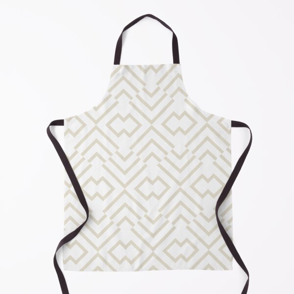Item preview, Beige and White Abstract Art Deco Shape Pattern - Hue Coordinates w/Pantone Baby's Breath 11-0202 2022 Trending Color designed and sold by ColorOfTheYears.