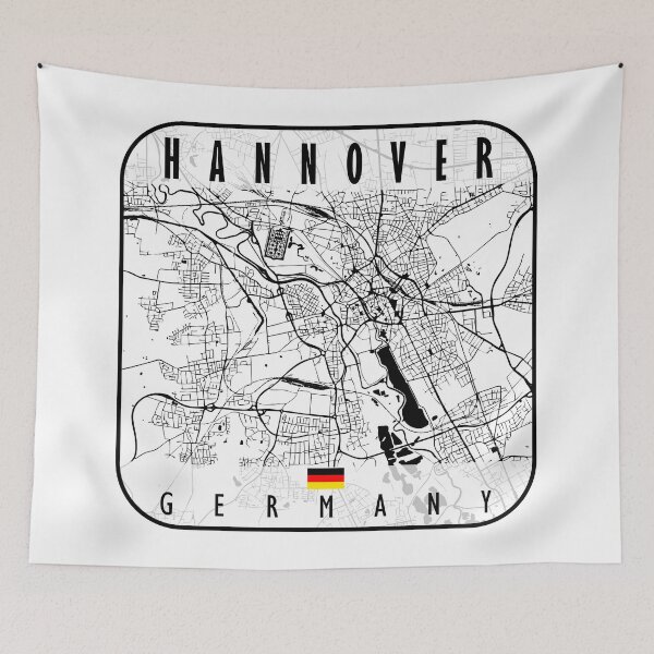 Item preview, HANNOVER MAP GERMANY designed and sold by hatimelhag.