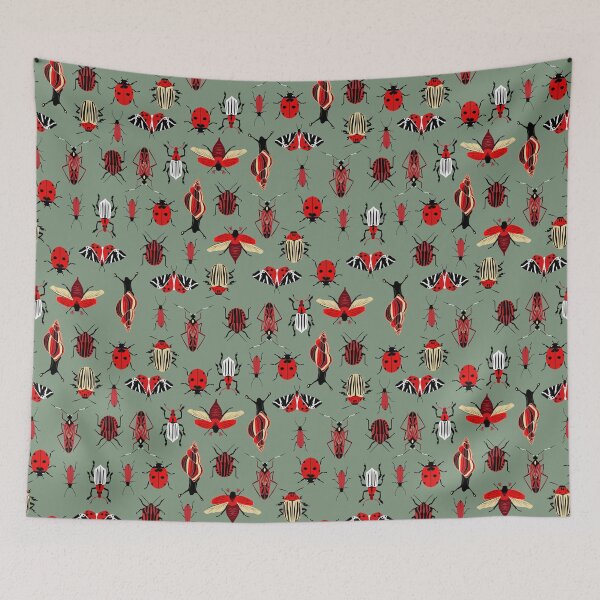 Item preview, red bugs designed and sold by kobyakov.