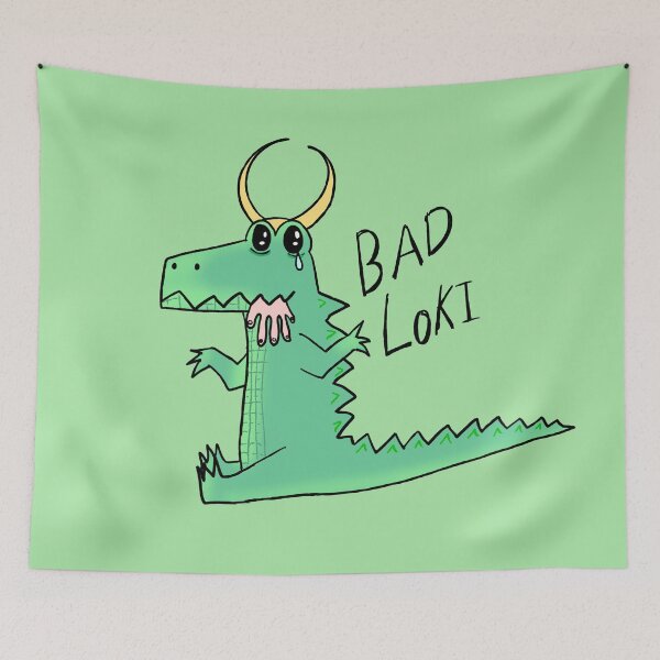 Item preview, croki-Alligator Loki sticker designed and sold by Sweets-trolley.