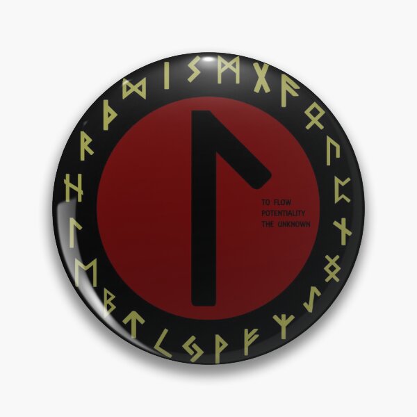 Item preview, Red Laguz Futhark Rune Symbol designed and sold by Depic Spirit.
