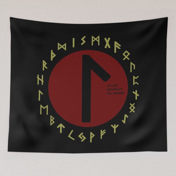 Item preview, Red Laguz Futhark Rune Symbol designed and sold by Depic Spirit.