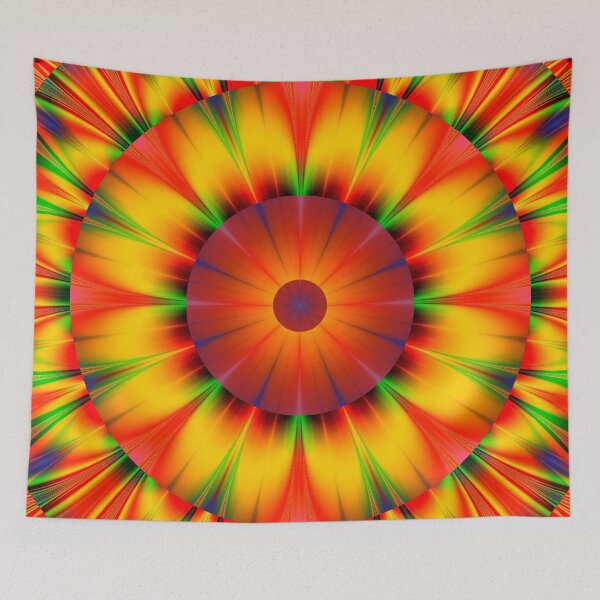 Item preview, Bright Abstract Red And Yellow Flower Design designed and sold by FreedomUniverse.