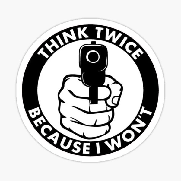 glock de pointage à la main Sticker