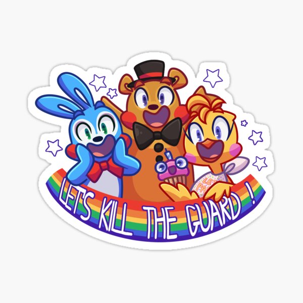 8-bit FNAF World - Five Nights At Freddys - Sticker