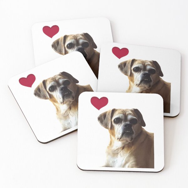 Item preview,  Loveable old puggle with heart designed and sold by utopianpioneer.