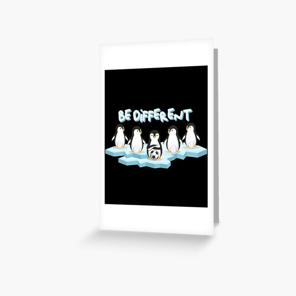 Item preview, Funny Penguins Be Different Soccer Animal Lover Design designed and sold by brunsch-print.