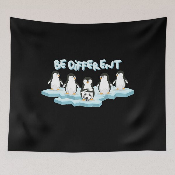 Item preview, Funny Penguins Be Different Soccer Animal Lover Design designed and sold by brunsch-print.