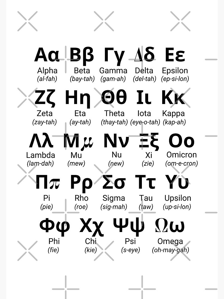 Lowercase greek online letters