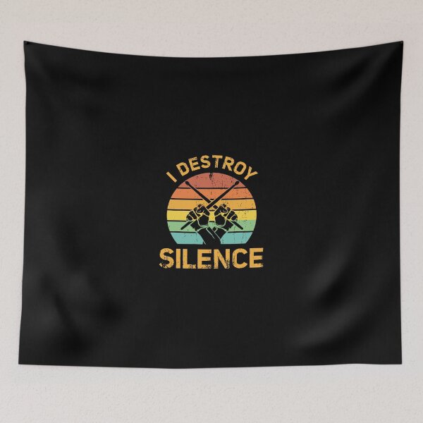 Item preview, T-Shirts I Destroy Silence Drum Set Drum Player Funny Drummer Drummer Gifts Tee designed and sold by stierleism.