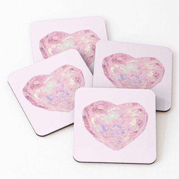 Item preview, Iridescent 3D Pink Heart  designed and sold by marina ralston.