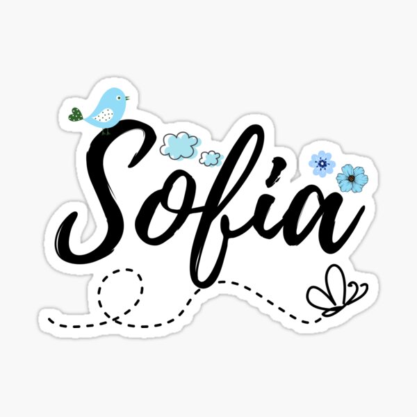 Sofia Name Stickers Redbubble