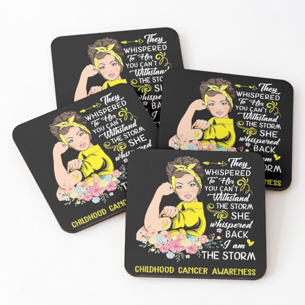 Item preview, I Am The Storm Childhood Cancer Awareness designed and sold by Brad-FI.