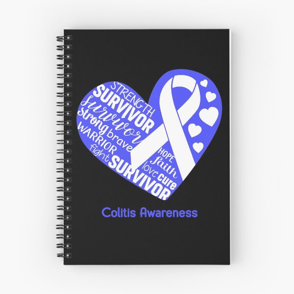 Item preview, Colitis Heart Support Colitis Warrior Fighting designed and sold by GennieShop.