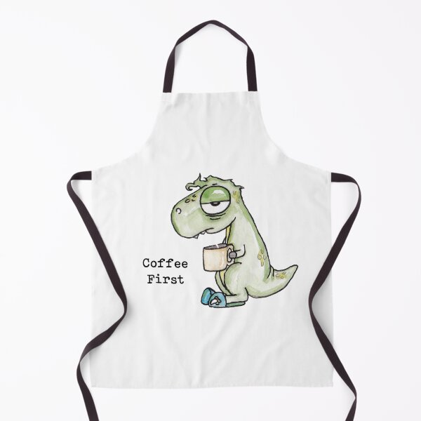 Item preview, Coffee First (Dinosaur) designed and sold by Anna Fok.