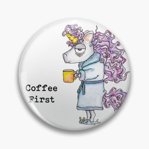 Item preview, Coffee First (Unicorn) designed and sold by Anna Fok.