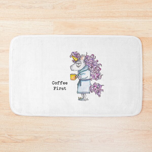 Item preview, Coffee First (Unicorn) designed and sold by Anna Fok.