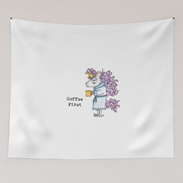 Item preview, Coffee First (Unicorn) designed and sold by Anna Fok.