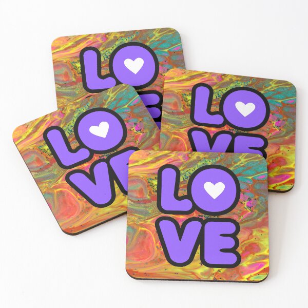Item preview, LOVE Hippy Style Bright Color Graphic Design designed and sold by EarthArtDesigns.