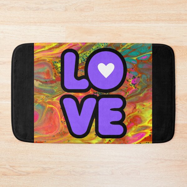Item preview, LOVE Hippy Style Bright Color Graphic Design designed and sold by EarthArtDesigns.