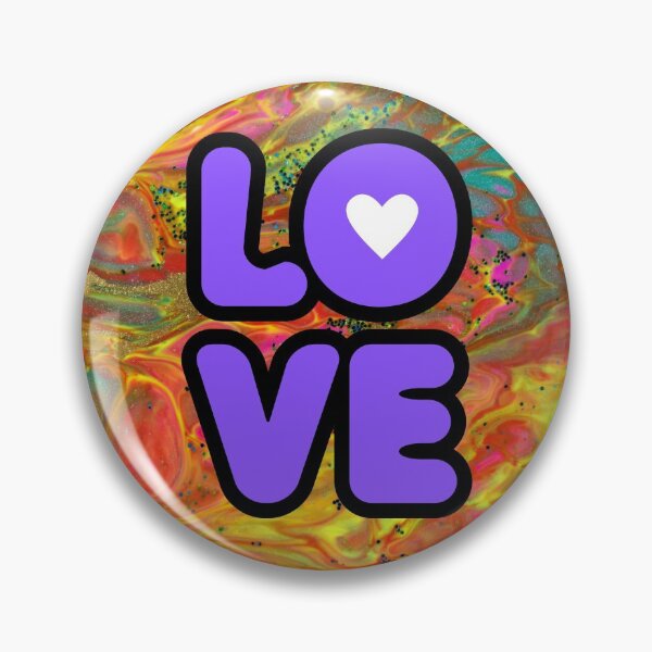 Item preview, LOVE Hippy Style Bright Color Graphic Design designed and sold by EarthArtDesigns.