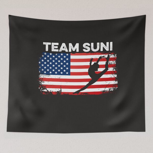 Item preview, Team Suni Gymnastics Sunisa Lee Gymnast USA Flag America designed and sold by gkao.