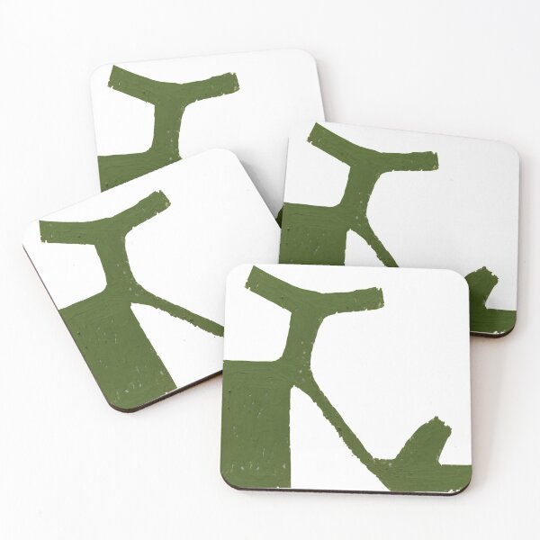 Item preview, Green platform chunky heel painting designed and sold by Solybowie.