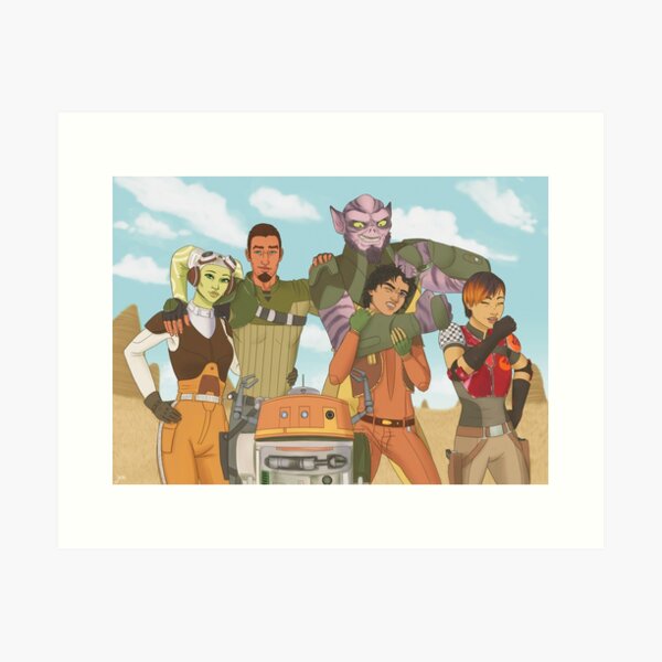 Vista previa del artículo con la obra «Rebeldes de Lothal», diseñado y vendido por HazelBlooms.
