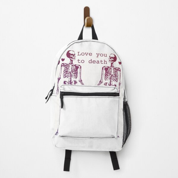 Item preview, Love you to death skeletons holding hands skeletons romance designed and sold by Gremlin ? Blank.