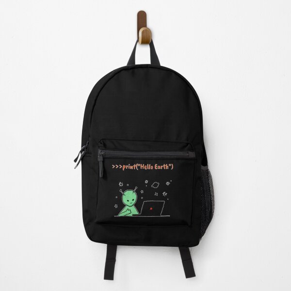 Item preview, Hello Earth Alien Programming in Python - Geeky Alien Coder designed and sold by IrinchiDE.