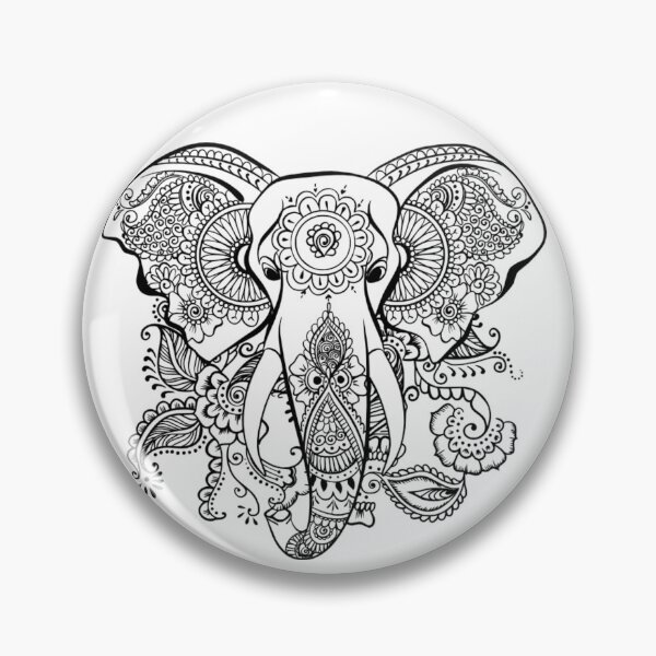 Item preview, Decorated black design of Elephant.....!! designed and sold by VIVEK KUMAR RAI.
