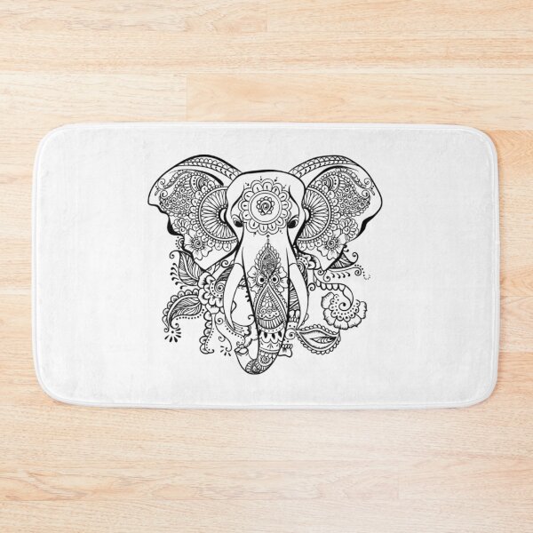 Item preview, Decorated black design of Elephant.....!! designed and sold by VIVEK KUMAR RAI.