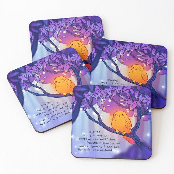 Item preview, "Maybe today is not an "improve yourself" day." Golden Glowing Bird designed and sold by thelatestkate.
