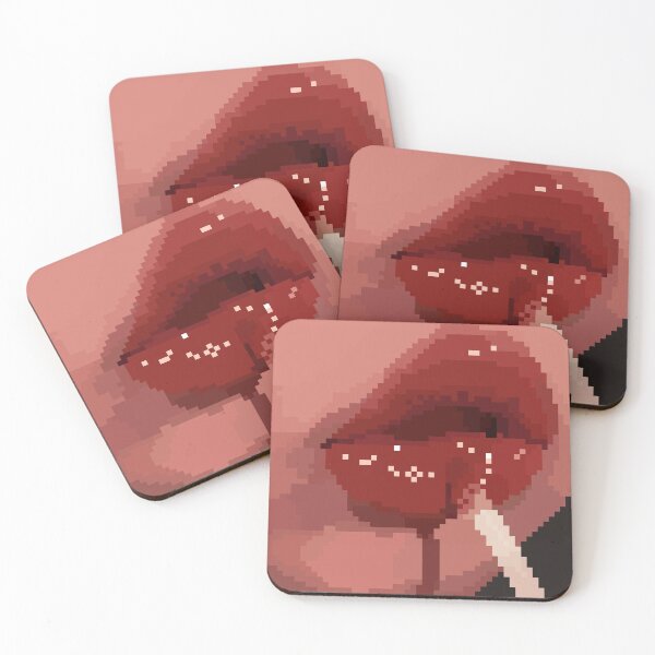 Item preview, Grunge lip gloss pixel art red designed and sold by saffl0wer.