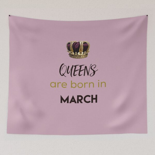 Item preview, Queens are born in March designed and sold by Ayurveda Fun Store.