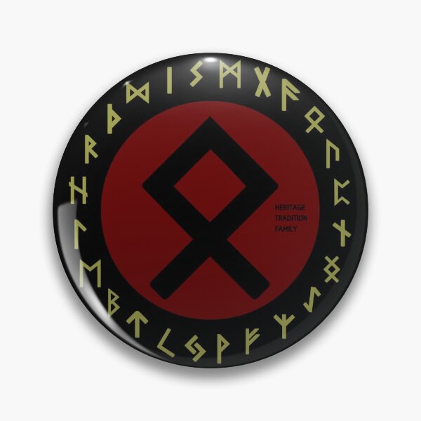 Item preview, Red Othala Futhark Rune Symbol designed and sold by Depic Spirit.