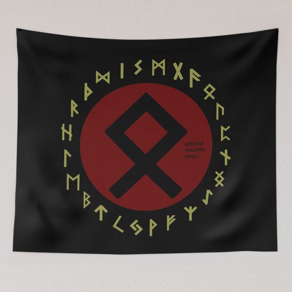 Item preview, Red Othala Futhark Rune Symbol designed and sold by Depic Spirit.