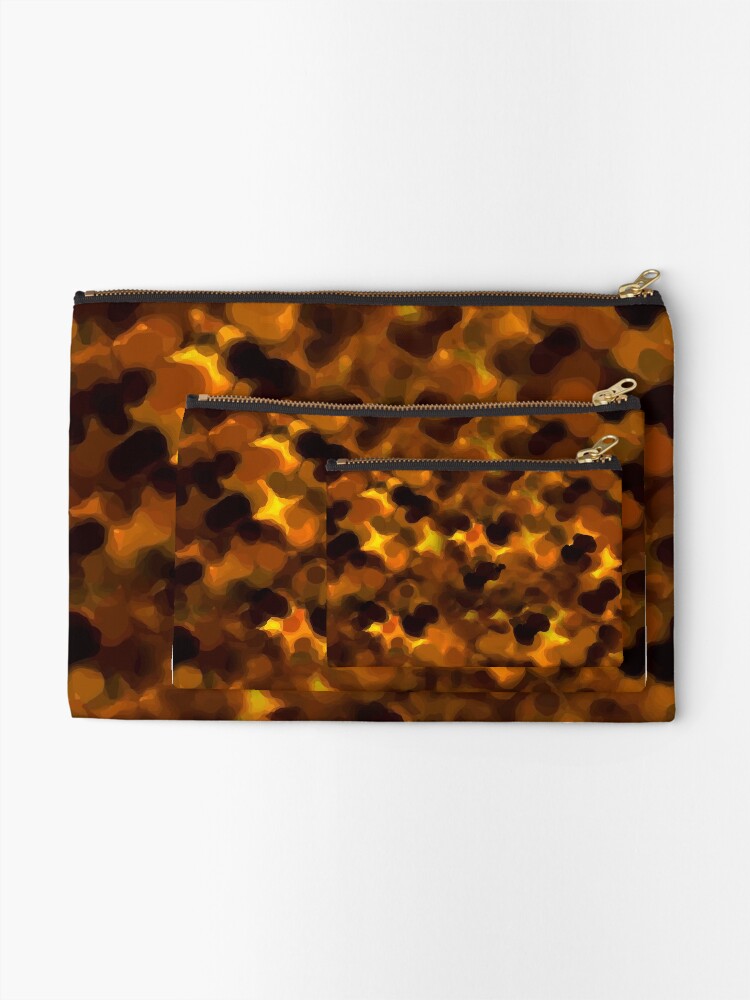 Thumbnail 2 of 4, Zipper Pouch, Tortoise Shell Design designed and sold by sanfranglasgow.