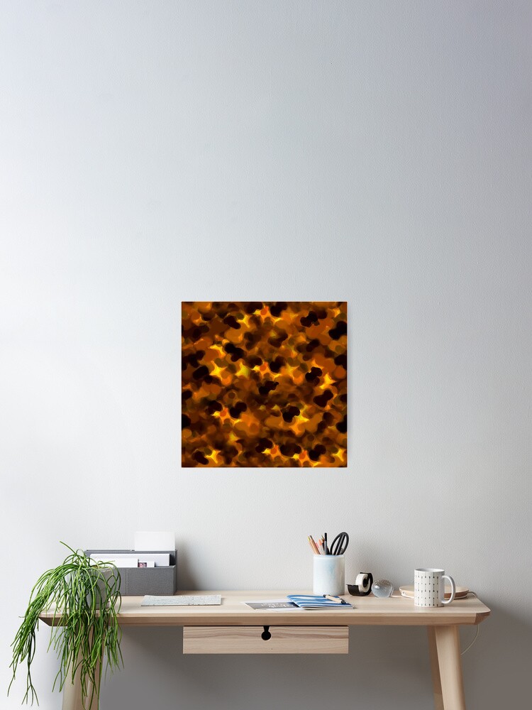 Thumbnail 2 of 3, Poster, Tortoise Shell Design designed and sold by sanfranglasgow.