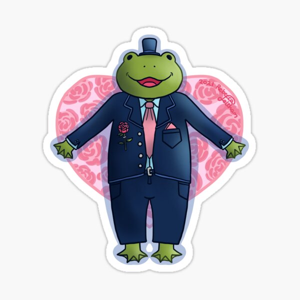 Heart Frog Sticker