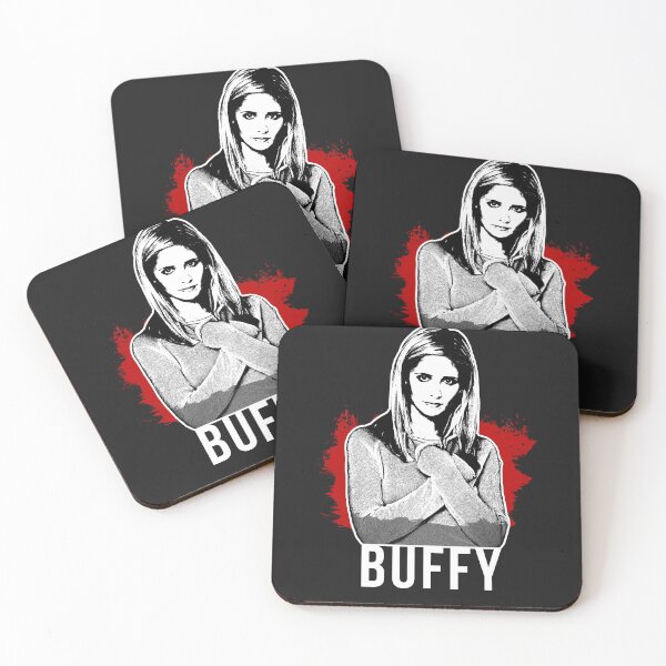 Item preview, Buffy Design - Red with White Text (BtVS) designed and sold by Vixetches.