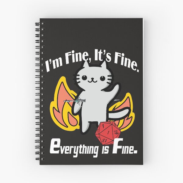 Item preview, Cat Im fine its fine everything is fine  designed and sold by CARDWELL-COWEL.
