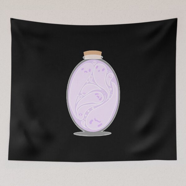 Artikelvorschau, Flasche mit wirbelndem Lavendelgeist entworfen und verkauft von MoonBuckets.