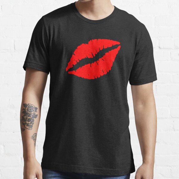 Red Lips Lipstick Kiss Cartoon Lips Mouth T Shirt For Sale By