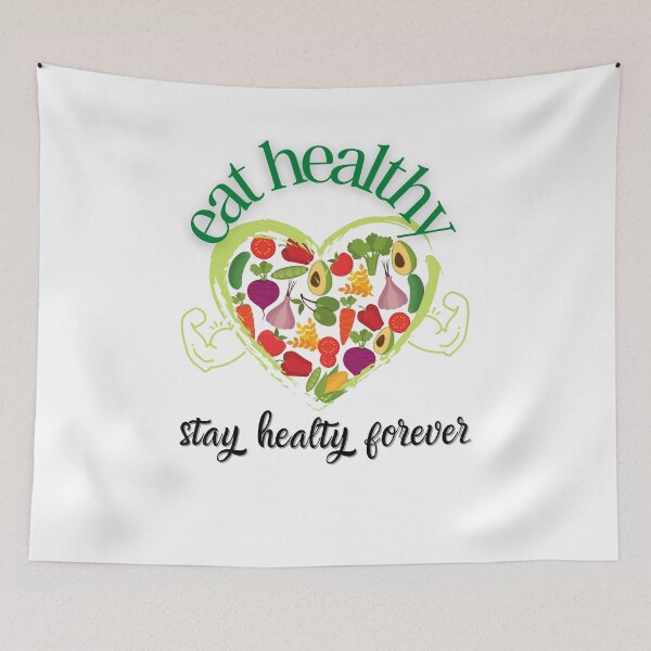 Item preview, eat healthy, stay healthy forever, classic designed and sold by salmamzr.