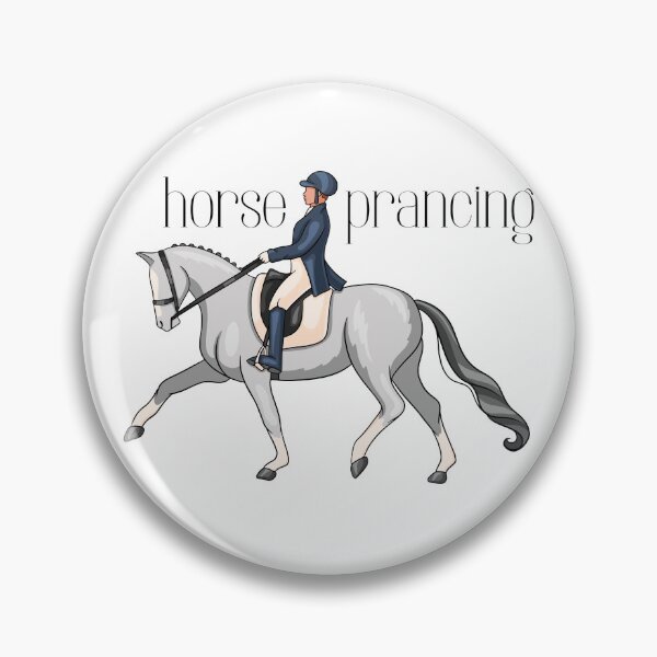 Item preview, horse prancing funny dressage rider designed and sold by TheWaterBirds.