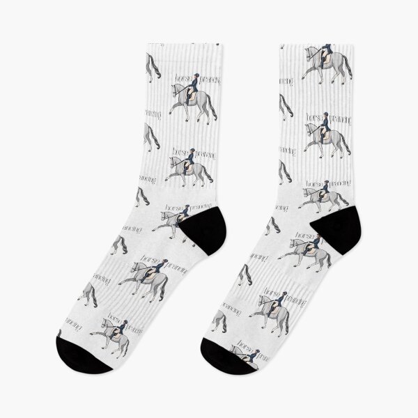 Item preview, horse prancing funny dressage rider designed and sold by TheWaterBirds.