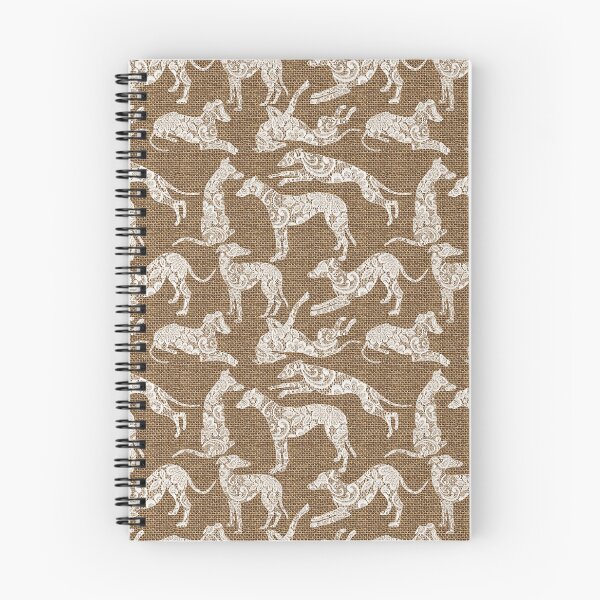 Item preview, Vintage Lace Burlap Rustic Greyhounds designed and sold by GreytGraphicals.