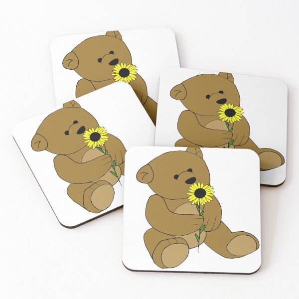 Item preview, Teddy bear and sunflower designed and sold by BruceDCrocodile.
