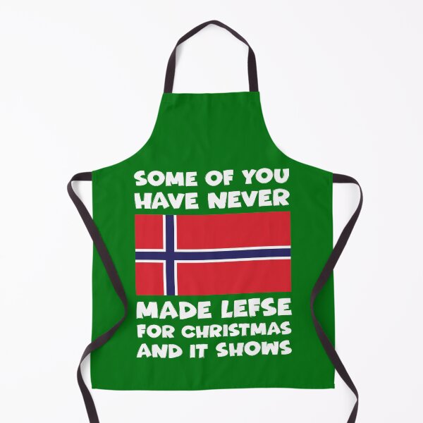 Item preview, Funny Making Lefse for Norwegian Christmas designed and sold by Huhnerdieb Apparel.
